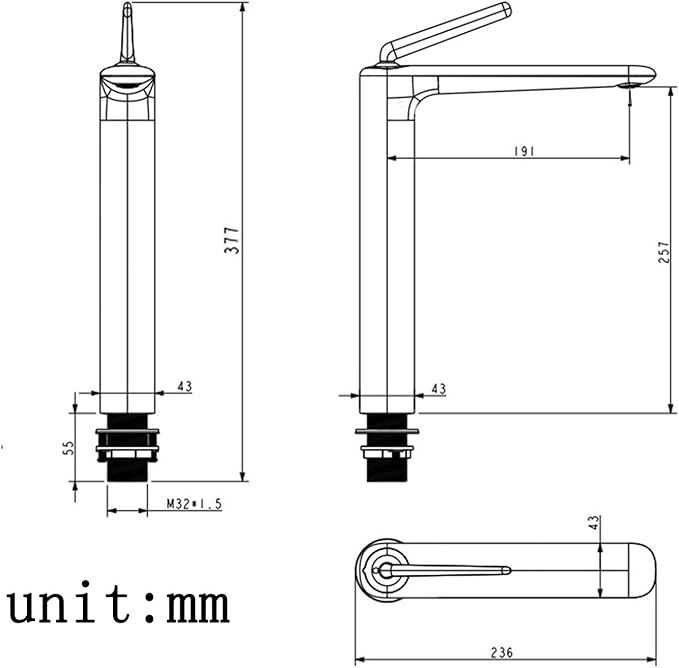Single Hole Faucet for Bathroom Sink Bathroom Faucet Single Handle Hot and Cold Gun Gray