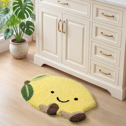 LUMI Cute Bathroom Rug, Absorbent Non Slip Bath Mat, 20.5"x29", Lemmy