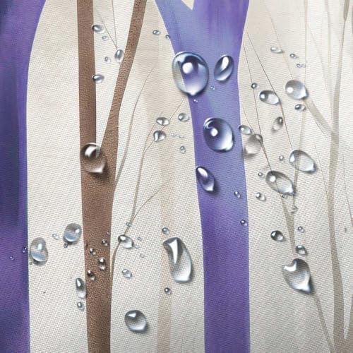 Birch Forest Abstract Shower Curtain Farmhouse Bathroom Decor 72X84 Inch