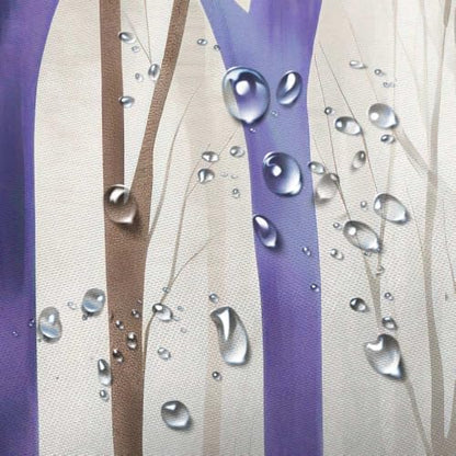 Birch Forest Abstract Shower Curtain Farmhouse Bathroom Decor 60X72 Inch