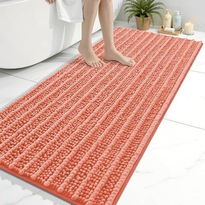 Arotive Bathroom Rugs Mat 54x24, Soft Absorbent Chenille Shaggy Bath Mat
