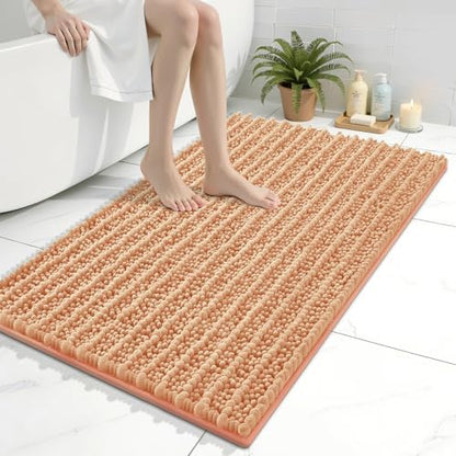 Arotive Bathroom Rugs Mat 36x24, Soft Absorbent Chenille Shaggy Bath Mat