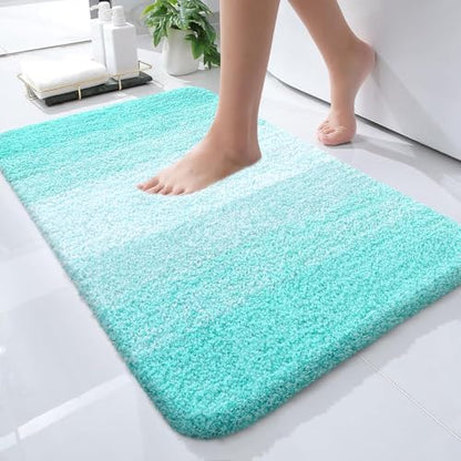OLANLY Small Bathroom Rugs 24x16, Extra Soft Absorbent Microfiber Bath Rugs