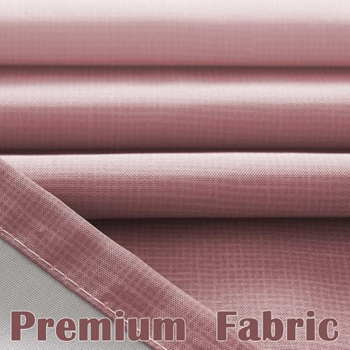 jinchan Ombre Dusty Pink Shower Curtain for Bathroom 70x72 Inch 12 Hooks