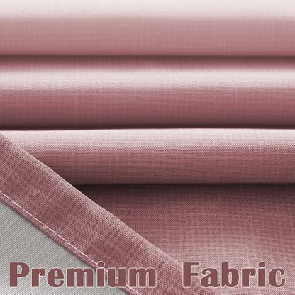 jinchan Ombre Dusty Pink Shower Curtain for Bathroom 70x72 Inch 12 Hooks