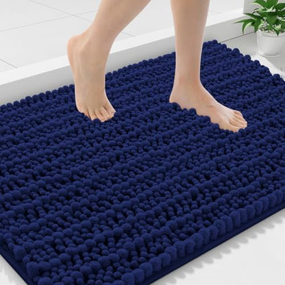 Smiry Bathroom Rugs 36X24, Extra Soft Rubber Backing Chenille Bath Mats
