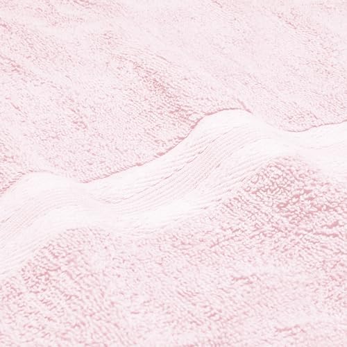 BOUTIQUO Ultra Soft 6-Piece Hand Towel Set 16x28-100% Ringspun Cotton - Durable & Highly Absorbent Hand Towels - Ideal for use in Bathroom, Kitchen, Gym, Spa & General Cleaning - Pink