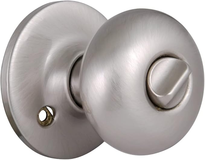 Design House 753319 Cambridge 2-Way Adjustable Privacy Door Knob, Satin Nickel