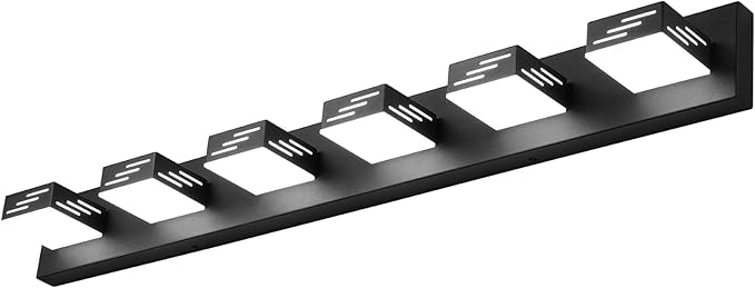 VEVOR 6-Light LED Modern Vanity Light Fixtures, 40.35-Inch, Black Finish Bathroom Wall Lighting Fixture Over Mirror, with IP44 Waterproof, for Bathroom, Living Room, Bedroom, Hallway, Cool White 6000K