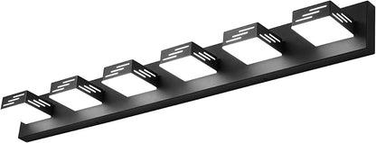 VEVOR 6-Light LED Modern Vanity Light Fixtures, 40.35-Inch, Black Finish Bathroom Wall Lighting Fixture Over Mirror, with IP44 Waterproof, for Bathroom, Living Room, Bedroom, Hallway, Cool White 6000K