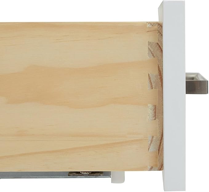 ARIEL Cambridge 36-inch Bathroom Vanity with Sink,Solid Wood, 1.5-inch Italian Carrara Marble Countertop, Single Rectangular Porcelain Sink, 2 Soft Closing Doors, 5 Dovetail Drawers, White