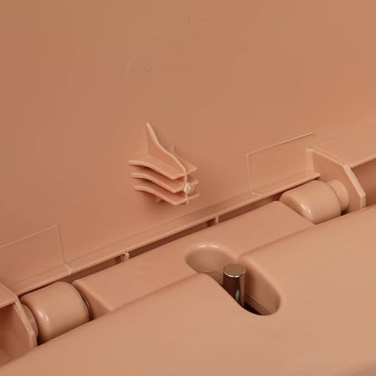 Portable Toilet with Non-Slip Mat, Leak-Proof & Odorless Travel Toilet, Brown