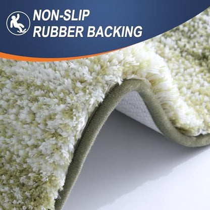 OLANLY Bathroom Runner Rug 47x17, Extra Soft Absorbent Microfiber Bath Rugs