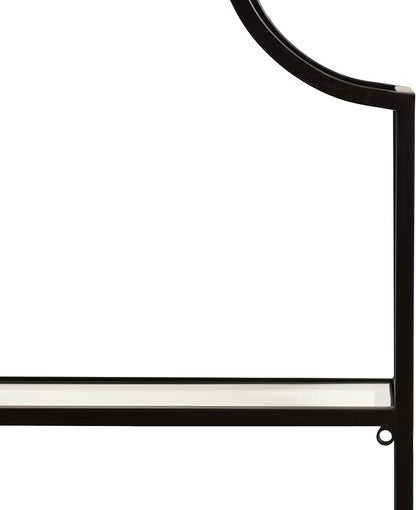 Kate and Laurel Ciel 3 Tiered Wall Shelf, 20 x 30, Black, Decorative Floating Shelf Storage and Wall Organizer