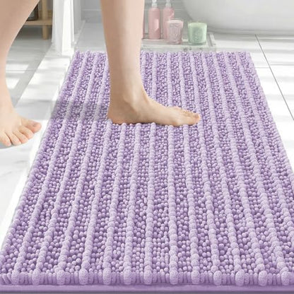 Arotive Bathroom Rugs Mat 34x21, Soft Absorbent Chenille Shaggy Bath Mat