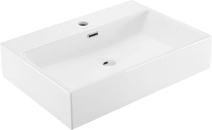Claire 24” Rectangle Wall-Mount Bathroom Sink