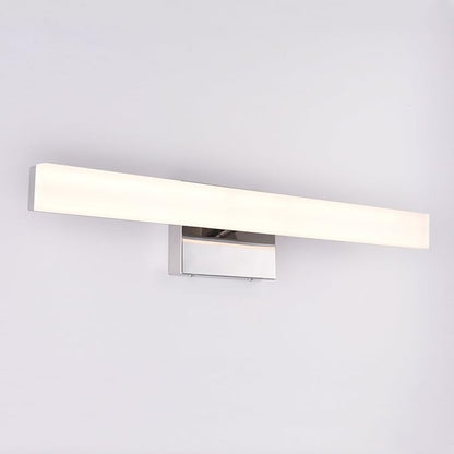 mirrea 24in Modern LED Vanity Light for Bathroom Lighting Dimmable 24w Chromed (Warm White 3000K)