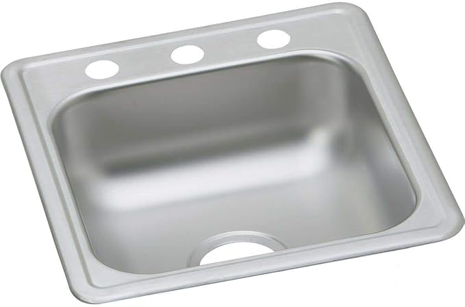 Elkay Dayton D117213 Single Bowl Top Mount Stainless Steel Bar Sink