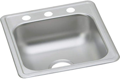 Elkay Dayton D117213 Single Bowl Top Mount Stainless Steel Bar Sink
