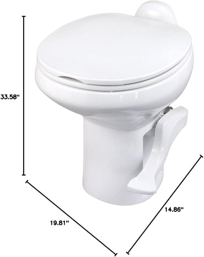 Thetford 42058 Aqua-Magic Style II RV Toilet, White, High Profile