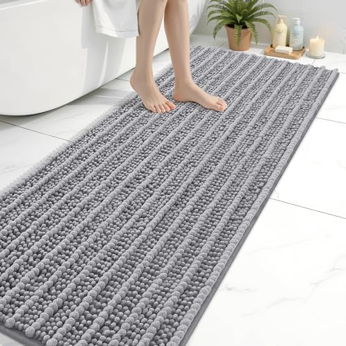 Arotive Bathroom Rugs Mat 70x24, Soft Absorbent Chenille Shaggy Bath Mat