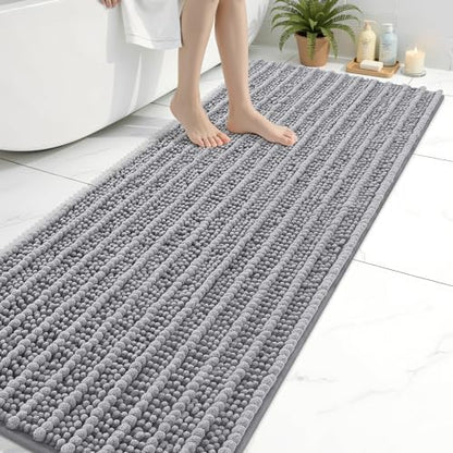 Arotive Bathroom Rugs Mat 70x24, Soft Absorbent Chenille Shaggy Bath Mat