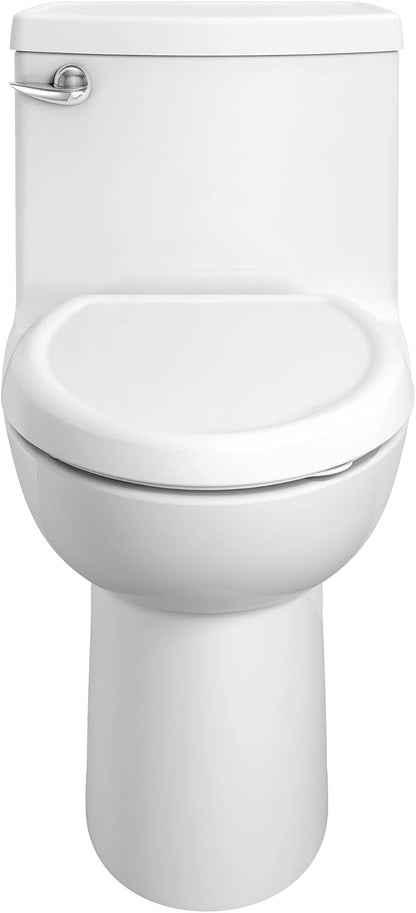 American Standard 2403128.020 Compact Cadet 3 One-Piece Toilet with Slow-Close Seat, Elongated Front, Left-Hand Flush, White, 1.28 gpf