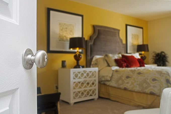 Design House 753319 Cambridge 2-Way Adjustable Privacy Door Knob, Satin Nickel