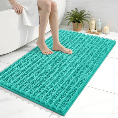 Arotive Bathroom Rugs Mat 36x24, Soft Absorbent Chenille Shaggy Bath Mat