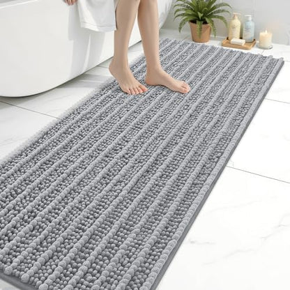 Arotive Bathroom Rugs Mat 70x24, Soft Absorbent Chenille Shaggy Bath Mat