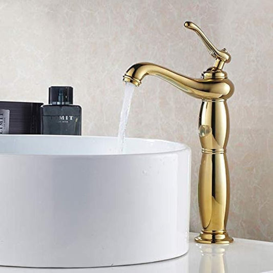 Faucet High Faucet Brass Chrome Bathroom Rose Gold Faucets Mixer Taps Faucet