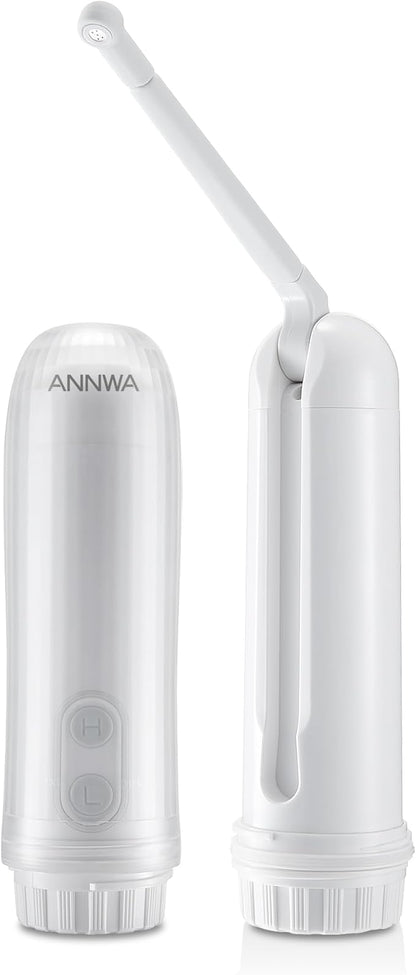 Portable Bidet for Travel 140mL Nozzle 180° Adjustment IPX6 Electric Handheld Bidet for Personal Hygiene Cleaning, Baby Wash, Postnatal Care, Perineal & Hemorrhoid Treatment(NHJ001E)