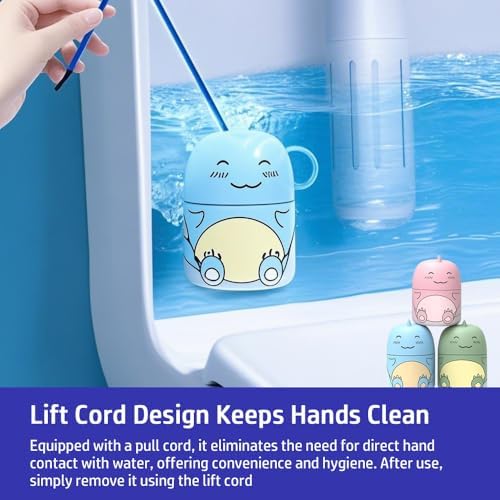 Cute Dinosaur-Shaped Toilet Bowl Cleaner Bottle, Bathroom Toilet Tank Cleaner with Ocean, Jasmine, and Peach Scent,Three bottles can be used for 9 months (Ocean&Peach&Jasmine)