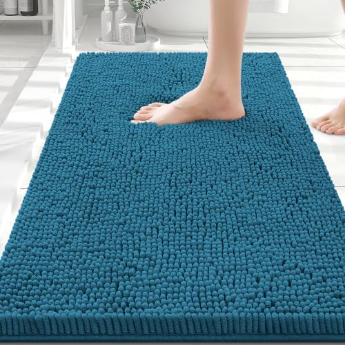 Smiry Bathroom Rugs 30X20, Luxury Chenille Extra Soft Absorbent Bath Mat