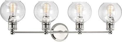 Progress Lighting P300052-104 Hansford Bath & Vanity, 4 Light, Polished Nickel