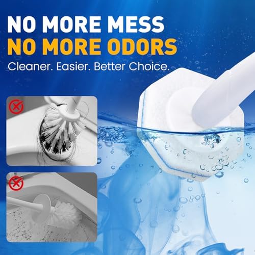 150 Pack Toilet Brush Refills, Disposable Toilet Cleaning Pads