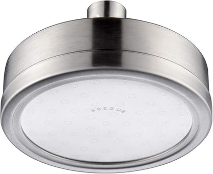 CIENCIA High Pressure Shower Head Stainless Steel Overhead Shower Head 4.6″ Anti-clog Fixed Showerhead Brushed Nickel, BD141AS