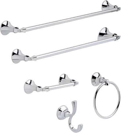 DELTA FAUCET Rubber Limited 76418 Ashlyn 18-in Wall Mount Towel Bar Bath Hardware Accessory in Polished Chrome