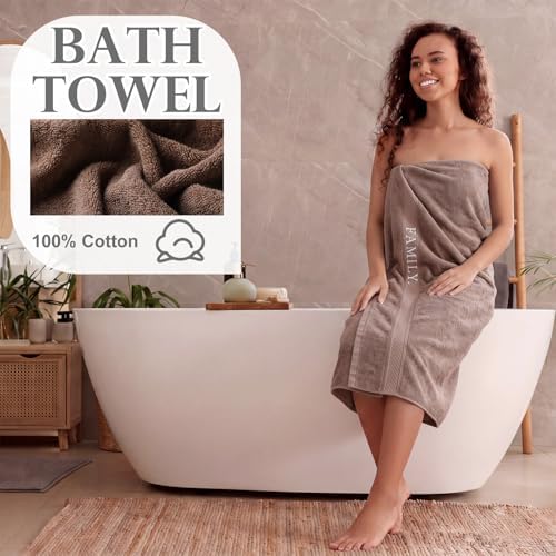 Hahafelt Decorative Bathroom Towel Set, Earth Tones