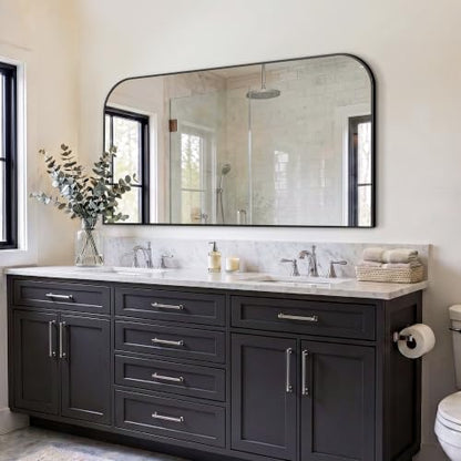 Bathroom Black Vanity Mirror for Over Sink, 30" x 55"