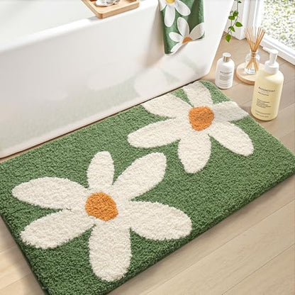 LUMI Bathroom Rug 24x36, Soft Absorbent Microfiber Bath Mat, Non Slip