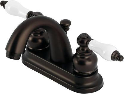 Kingston Brass KB5615PL Restoration 4-Inch Centerset Lavatory Faucet, Oil Rubbed Bronze