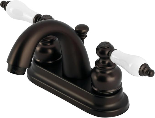Kingston Brass KB5615PL Restoration 4-Inch Centerset Lavatory Faucet, Oil Rubbed Bronze