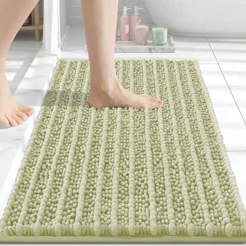 Arotive Bathroom Rugs Mat 24x16, Soft Absorbent Chenille Shaggy Bath Mat