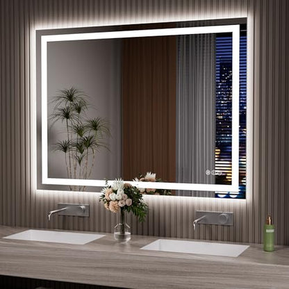 JISOSO LED Bathroom Mirror, Bathroom Vanity Mirror, 48"x36"