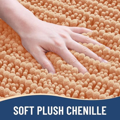 Arotive Bathroom Rugs Mat 24x16, Soft Absorbent Chenille Shaggy Bath Mat