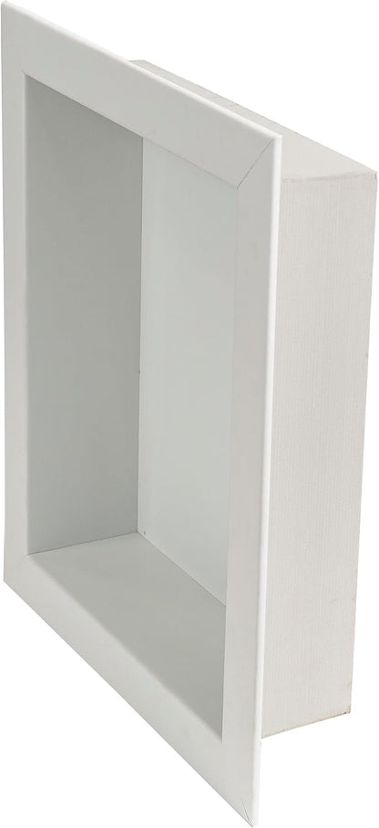 Palisade 17.5 in x 15.5 in Vinyl Shower Niche Dusty Pearl | Waterproof Shower Insert