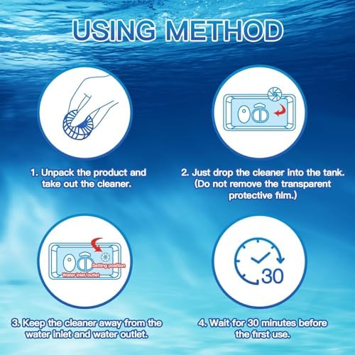 Vacplus Toilet Bowl Cleaner Tablets, 12 Pack, Auto Cleaning, Long-Lasting