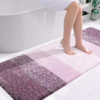 OLANLY Bathroom Runner Rug 59x24, Extra Soft Absorbent Microfiber Bath Rugs