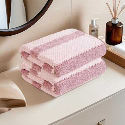 2-Pack Microfiber Bath Towels (27x54 Inches) - Ultra Soft & Quick Dry, 3X Absorbency, Lightweight for Gym, Yoga, Travel & Spa - Perfect for Home, Fitness & Post-Workout